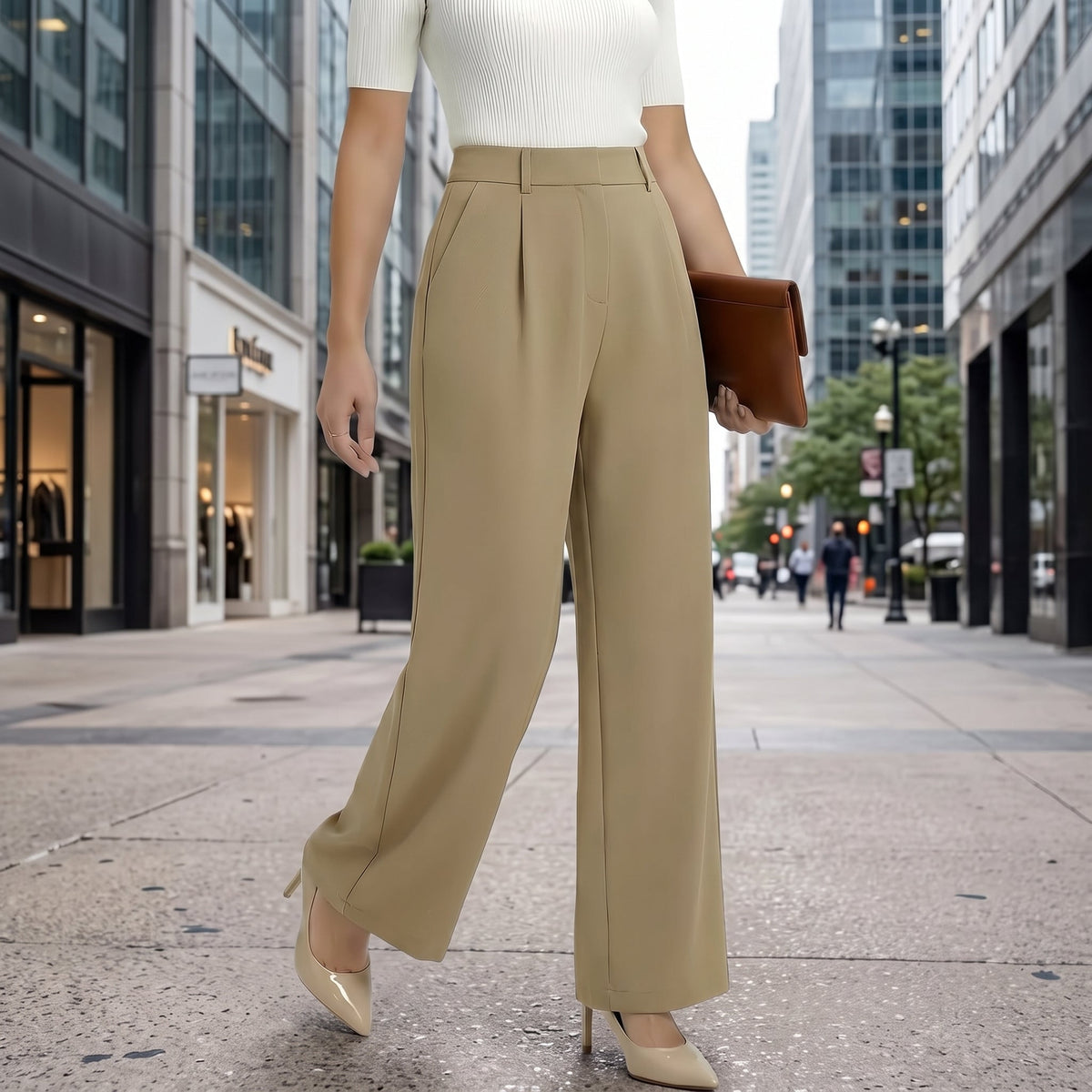 Sami Pantalón Elegante de Oficina