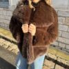 Manteau Fausse Fourrure Marron - Doux, Chaud & Ultra Chic