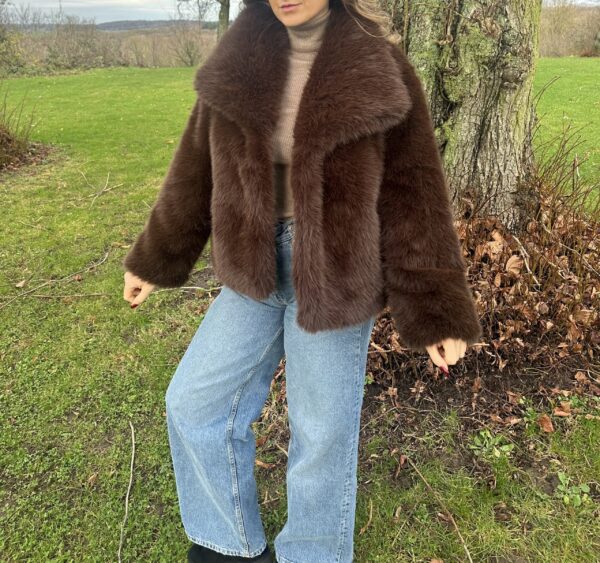 Manteau Fausse Fourrure Marron - Doux, Chaud & Ultra Chic