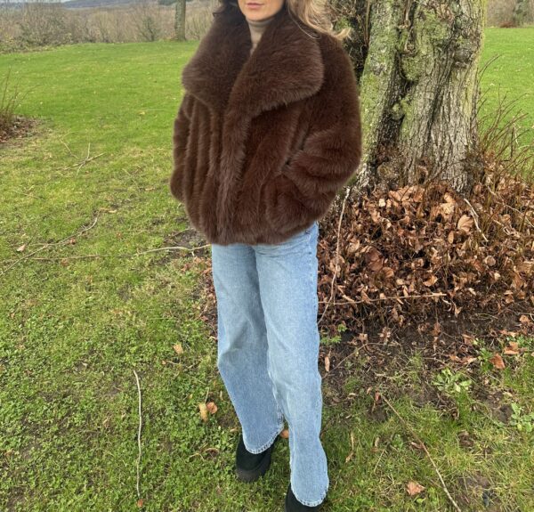 Manteau Fausse Fourrure Marron - Doux, Chaud & Ultra Chic